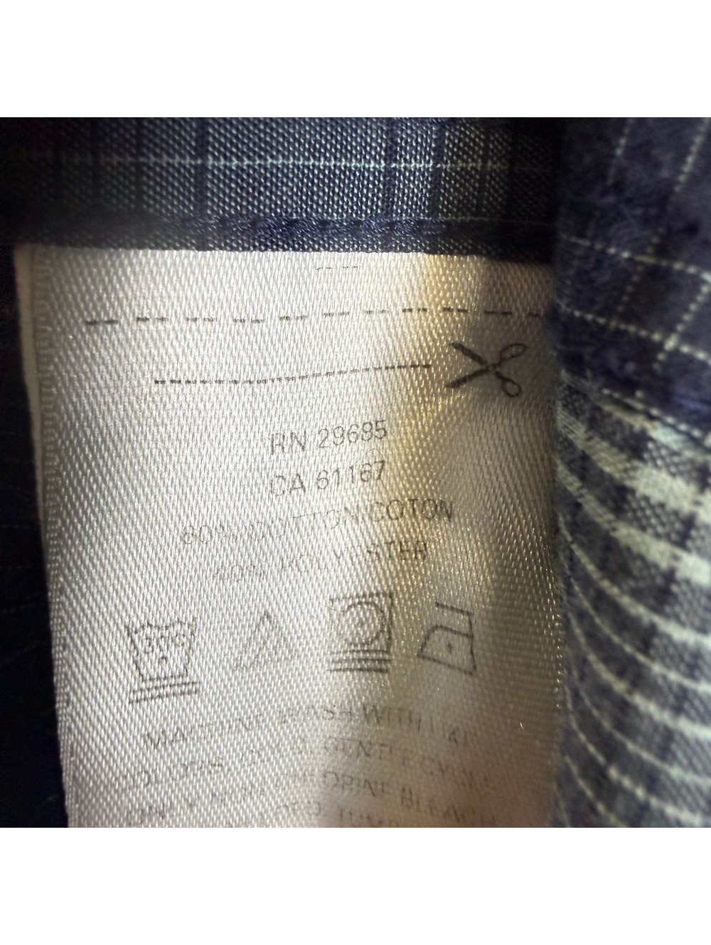 Pendleton Men’s Blue Plaid Frontier Shirt Size S Button Down Made in USA - Picture 6 of 8